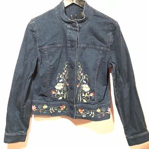 Embroidered Jean Jacket 🌸🌼🌷